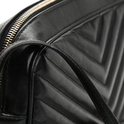 Saint Laurent Calfskin Matelasse Monogram Lou Camera Bag Black 9 of 10