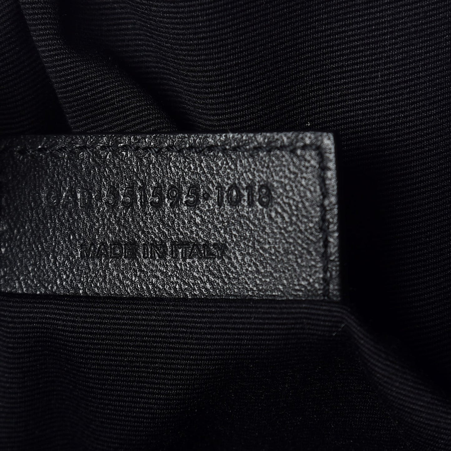 Linen Canvas Teddy Shopping Bag Black