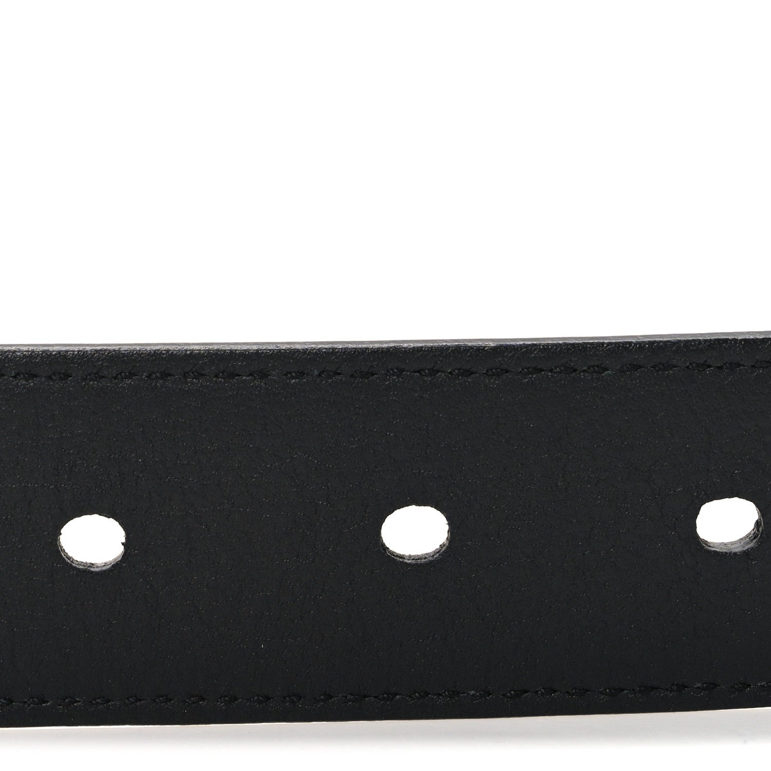 Saint Laurent Box Laque Monochrome Monogram Square Buckle Belt 70 28 Black 4 of 6