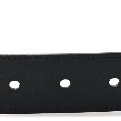 Saint Laurent Box Laque Monochrome Monogram Square Buckle Belt 70 28 Black 4 of 6
