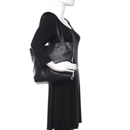 Chanel Lambskin CC Tote Black 2 of 15