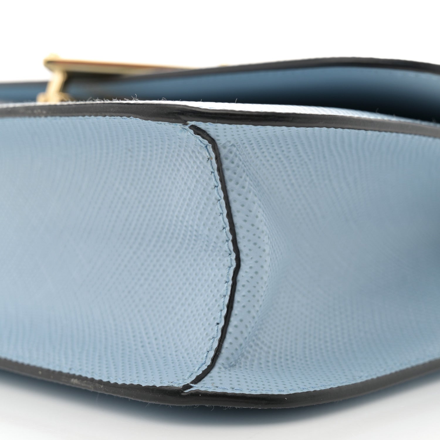 Prada Saffiano Cuir Triangle Embleme Flap Shoulder Bag Celeste 10 of 10