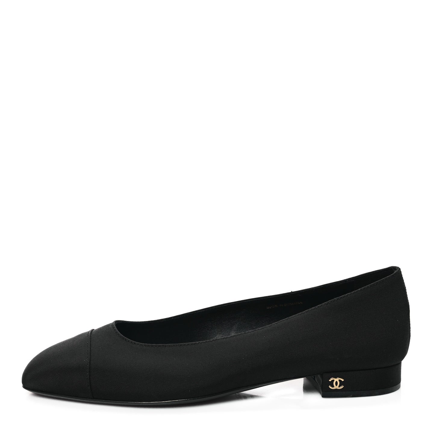 Grosgrain Cap Toe Uniform Ballerina Flats 40 Black