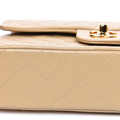 Chanel Lambskin Quilted Small Double Flap Beige 9 of 20