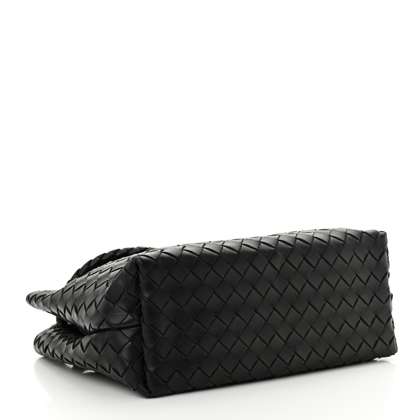 Nappa Intrecciato Medium Andiamo Shoulder Bag Black