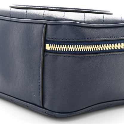 Gucci Sakai Be Green Calfskin Diagonal Stitched Blondie Top Handle Bag Blue Agata 10 of 11