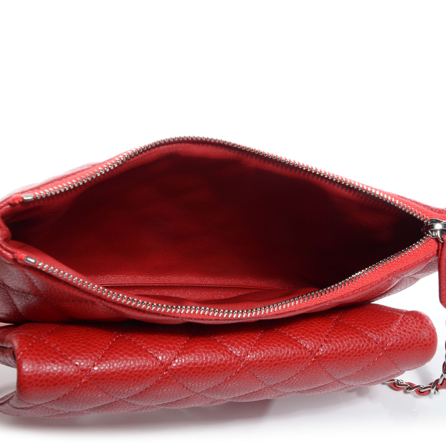 Chanel Caviar Daily Zip Crossbody Red 5 of 7