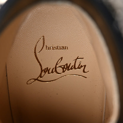 Christian Louboutin Calfskin Studded Shearling Yeti Donna 130 Boots 35 Version Navy 6 of 7