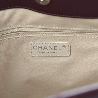 Chanel Caviar Quilted Timeless CC Soft Tote Bordeaux 6 of 11