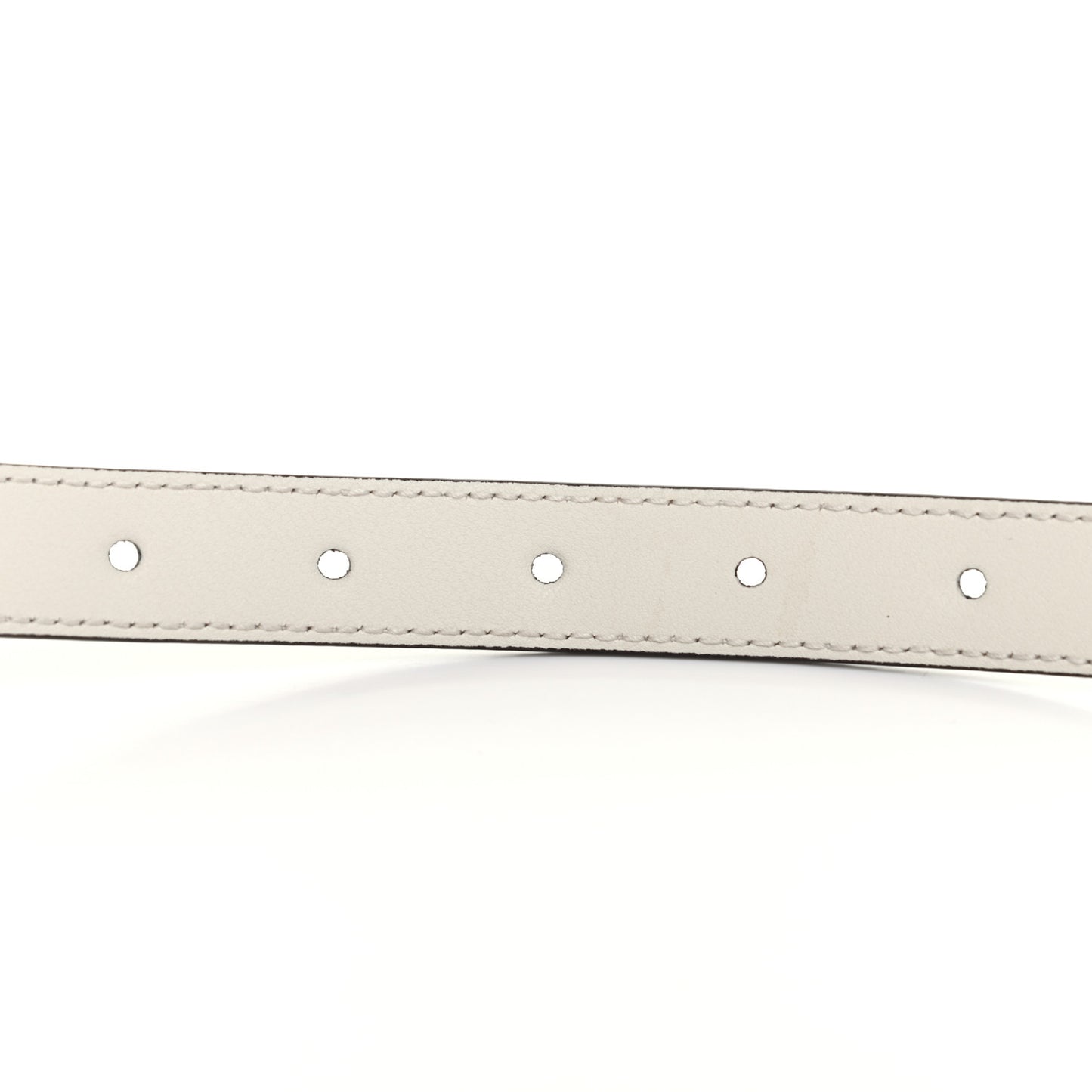 Calfskin Double G 20mm Belt 80 32 Mystic White