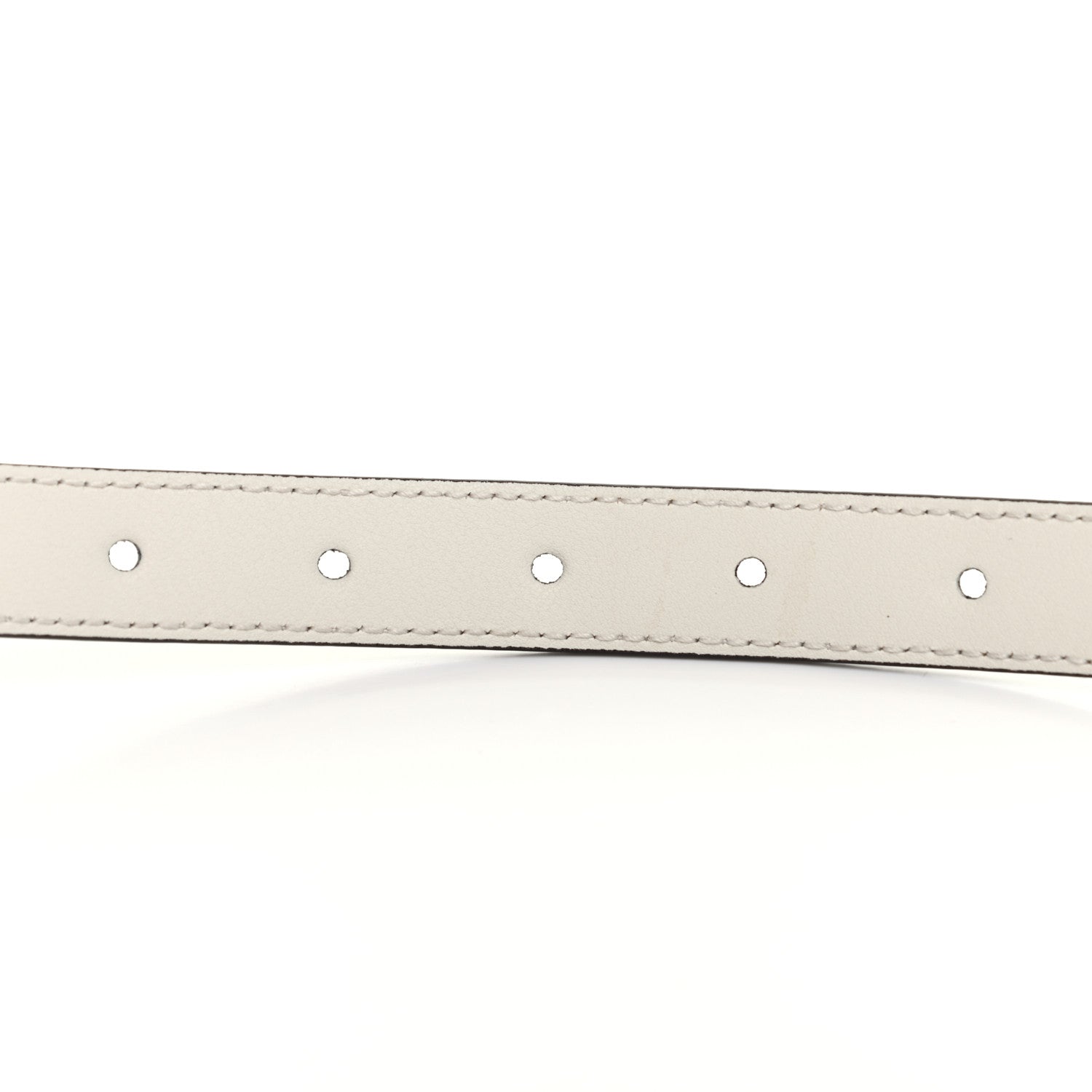 Gucci Calfskin Double G 20mm Belt 80 32 Mystic White 5 of 5