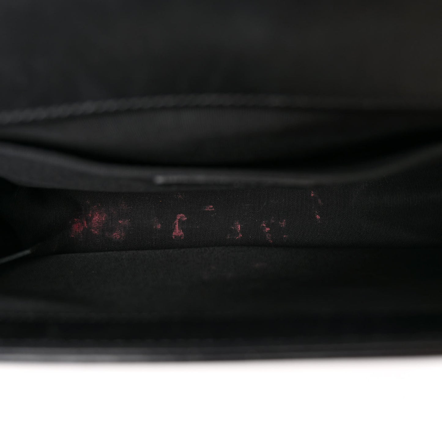 Calfskin Painted Chevron Embossed Medium Boy Flap Black
