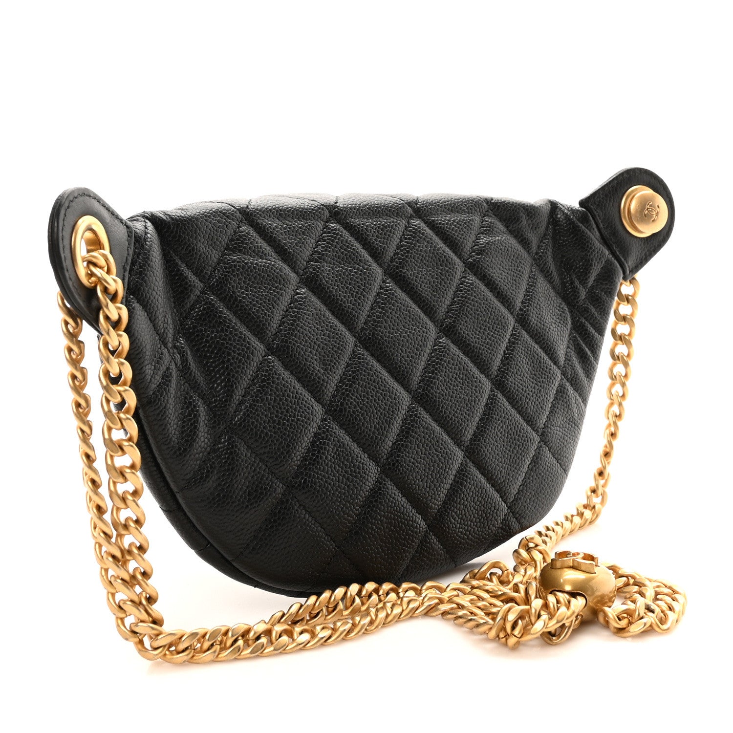 Chanel Caviar Quilted Sweetheart Belt Bag Black 3 of 11