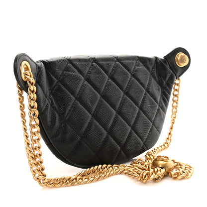 Chanel Caviar Quilted Sweetheart Belt Bag Black 3 of 11
