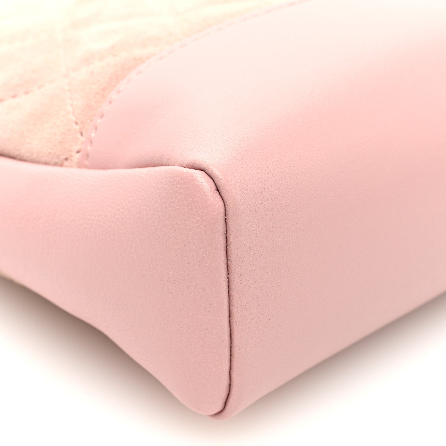 Chanel Calfskin Suede Quilted Mini 31 Shopping Bag Light Pink 9 of 10