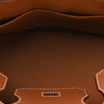 Hermes Evercolor Shoulder Birkin Light 29 Gold 5 of 11
