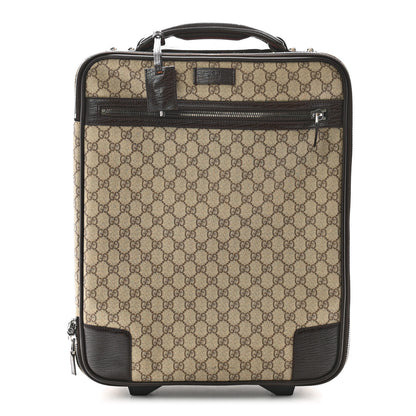 Gucci GG Plus Monogram Small Web Trolley Brown 1 of 13