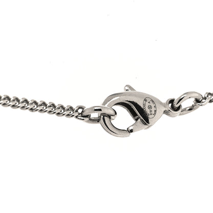 Chanel Crystal Pearl CC Bow Anchor Necklace Silver 4 of 5