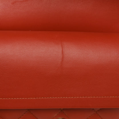 Chanel Lambskin Quilted Small Double Flap Brown 11 of 11