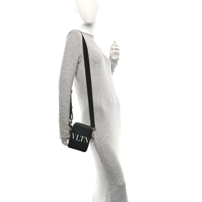 Valentino Garavani Calfskin VLTN Print Small Crossbody Bag Black 2 of 9