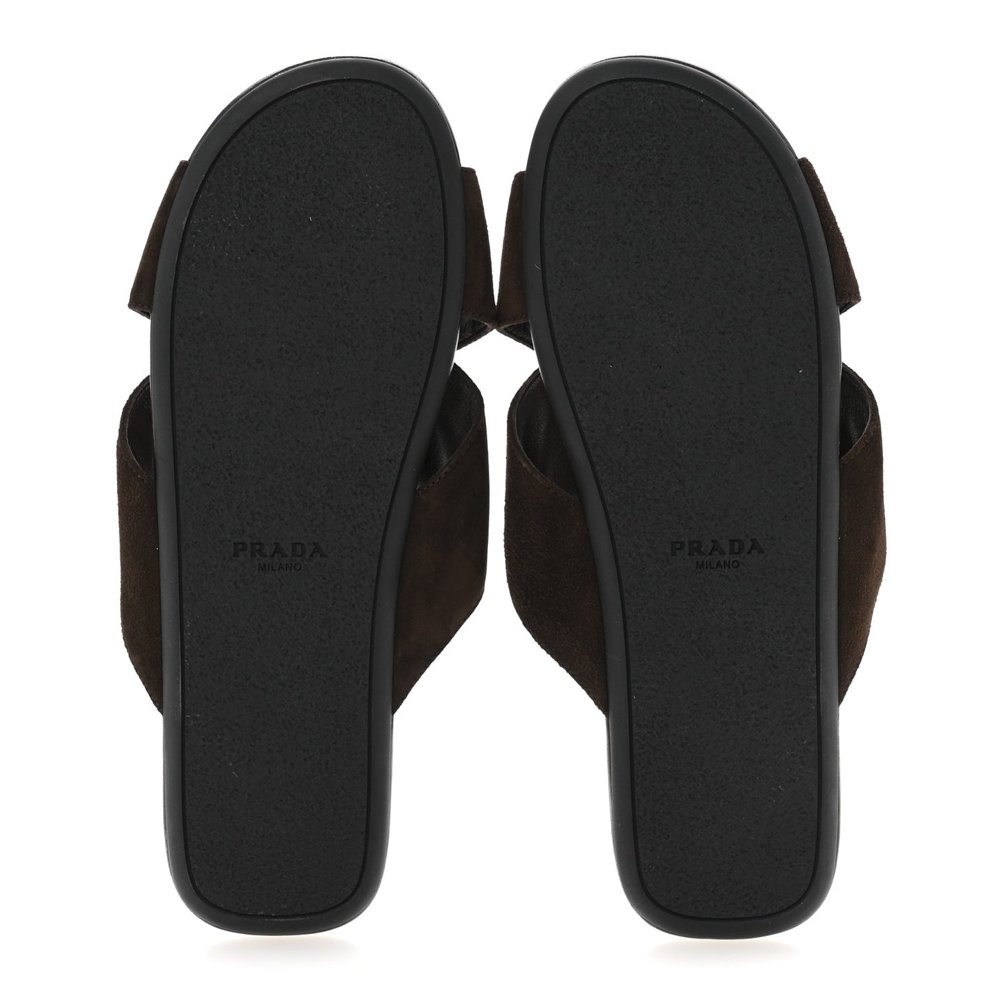 Suede Crisscross Slide Sandals 38.5 Moro