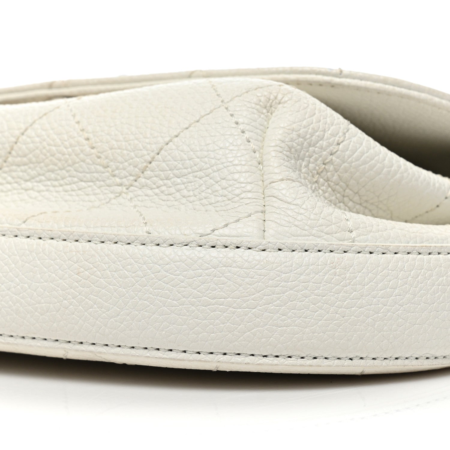 Chanel Calfskin Stitched Messenger Flap White 8 of 13