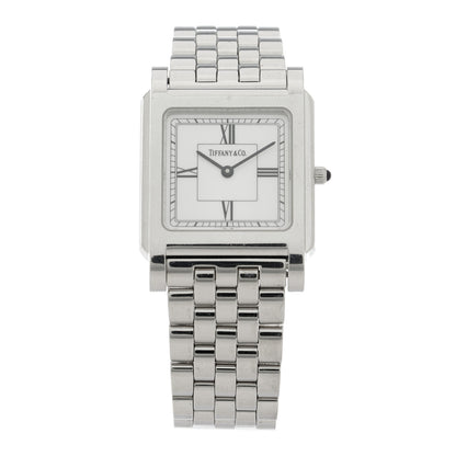 Tiffany Stainless Steel 28mm Classic Square Quartz Watch 1 of 4