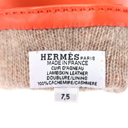 Hermes Lambskin Soya Kelly Lock Gloves 7.5 Feu 3 of 4