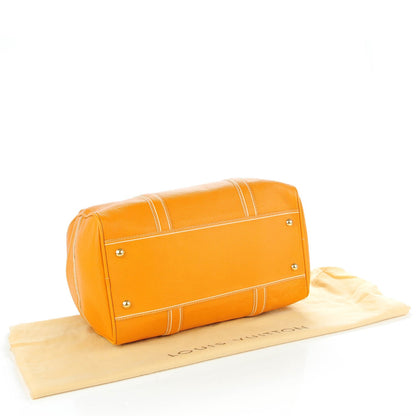 Louis Vuitton Tobago Leather Carryall Yellow 4 of 7