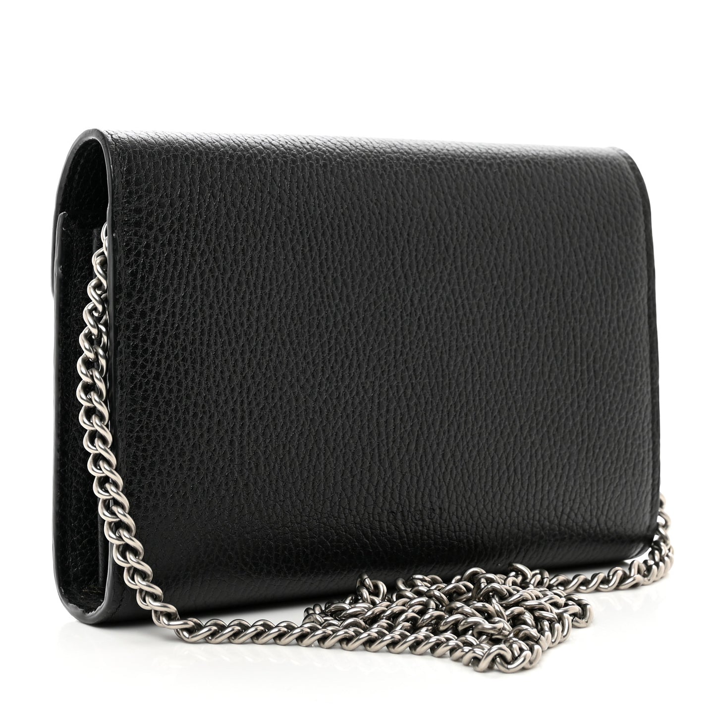 Calfskin Mini Dionysus Chain Wallet Black