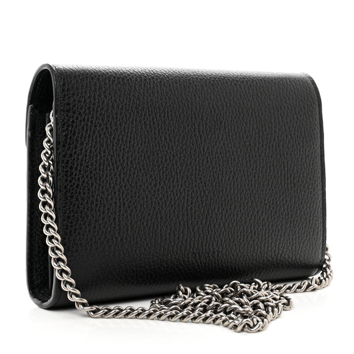Gucci Calfskin Mini Dionysus Chain Wallet Black 3 of 11