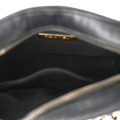 Chanel Shiny Caviar Quilted Small In & Out Camera Case Black 5 of 12