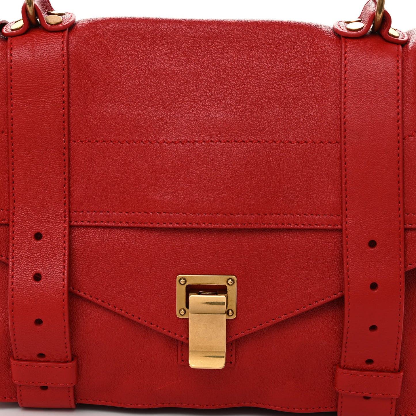 Lambskin Medium PS1 Satchel Red