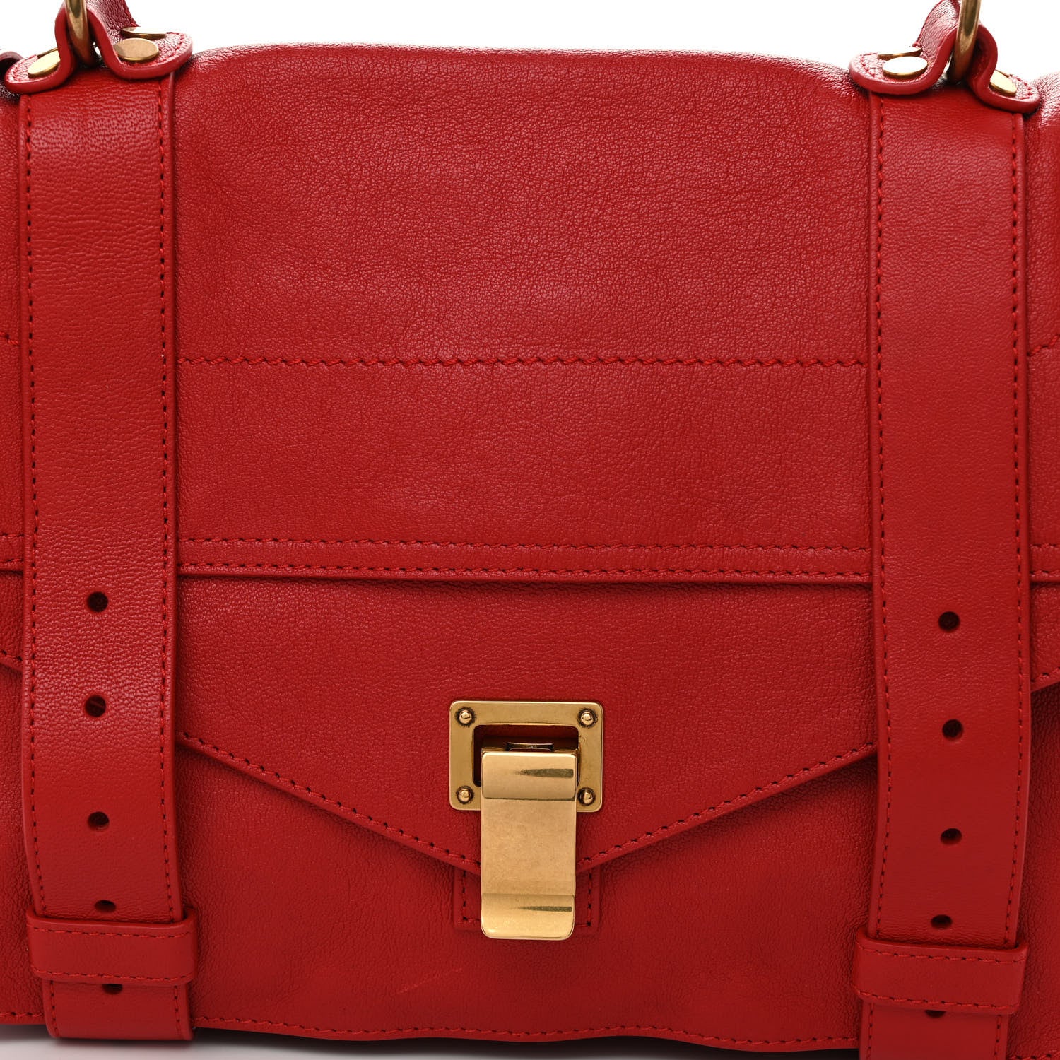 Proenza Schouler Lambskin Medium PS1 Satchel Red 7 of 9