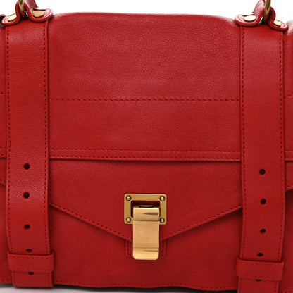 Proenza Schouler Lambskin Medium PS1 Satchel Red 7 of 9