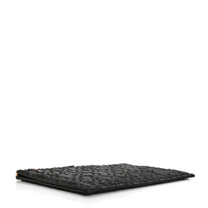 Louis Vuitton Monogram Lurex Flat Zip Pochette Black 4 of 7