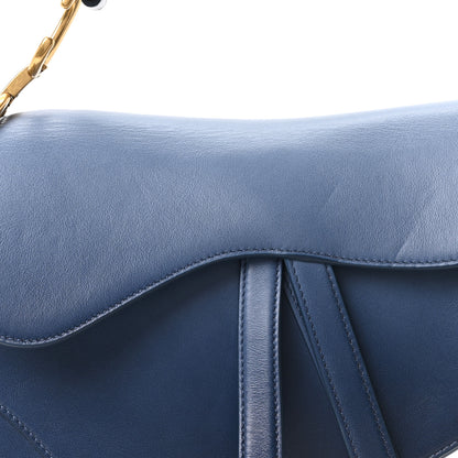 Christian Dior Calfskin Gradient Saddle Bag Indigo Blue 7 of 9