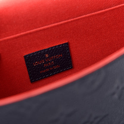 Louis Vuitton Empreinte Pochette Felicie Chain Wallet Marine Rouge 9 of 10