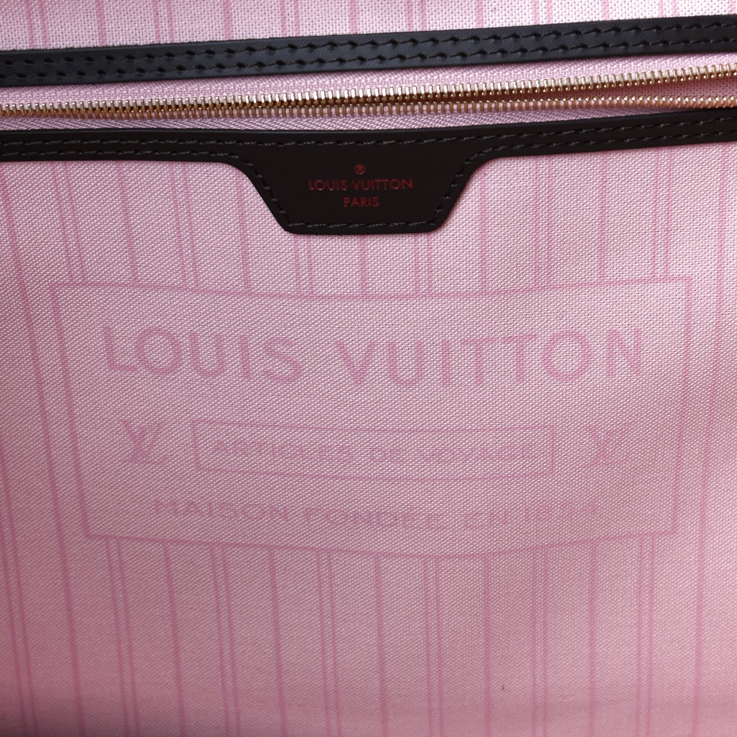 Louis Vuitton Damier Ebene Neo Neverfull MM Rose Ballerine 9 of 10