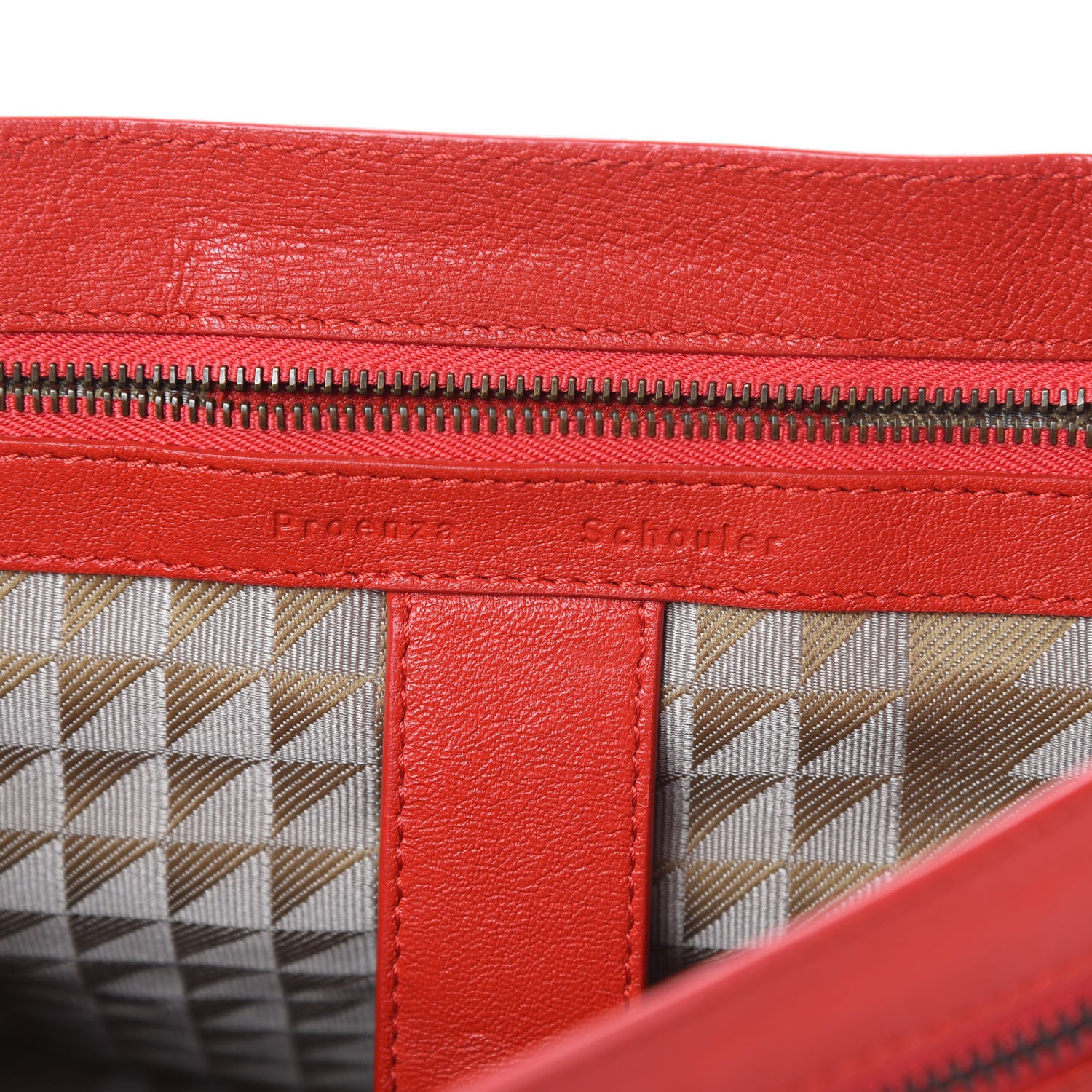 Proenza Schouler Lambskin Medium PS1 Satchel Red 6 of 13