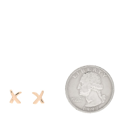 Tiffany 18K Rose Gold Mini Paloma's Graffiti X Earrings 2 of 5