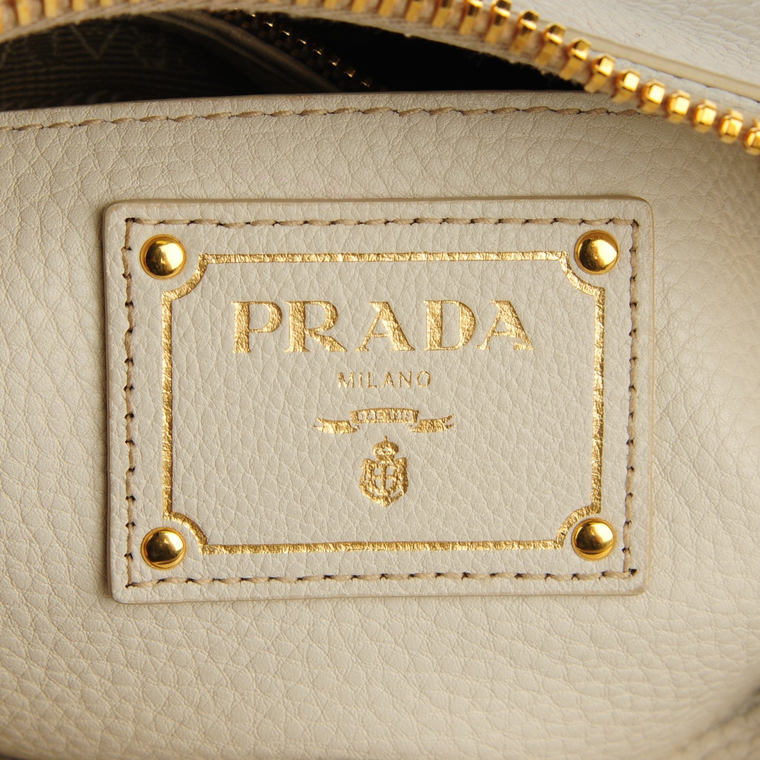 Prada Vitello Daino Tote Talco 7 of 8