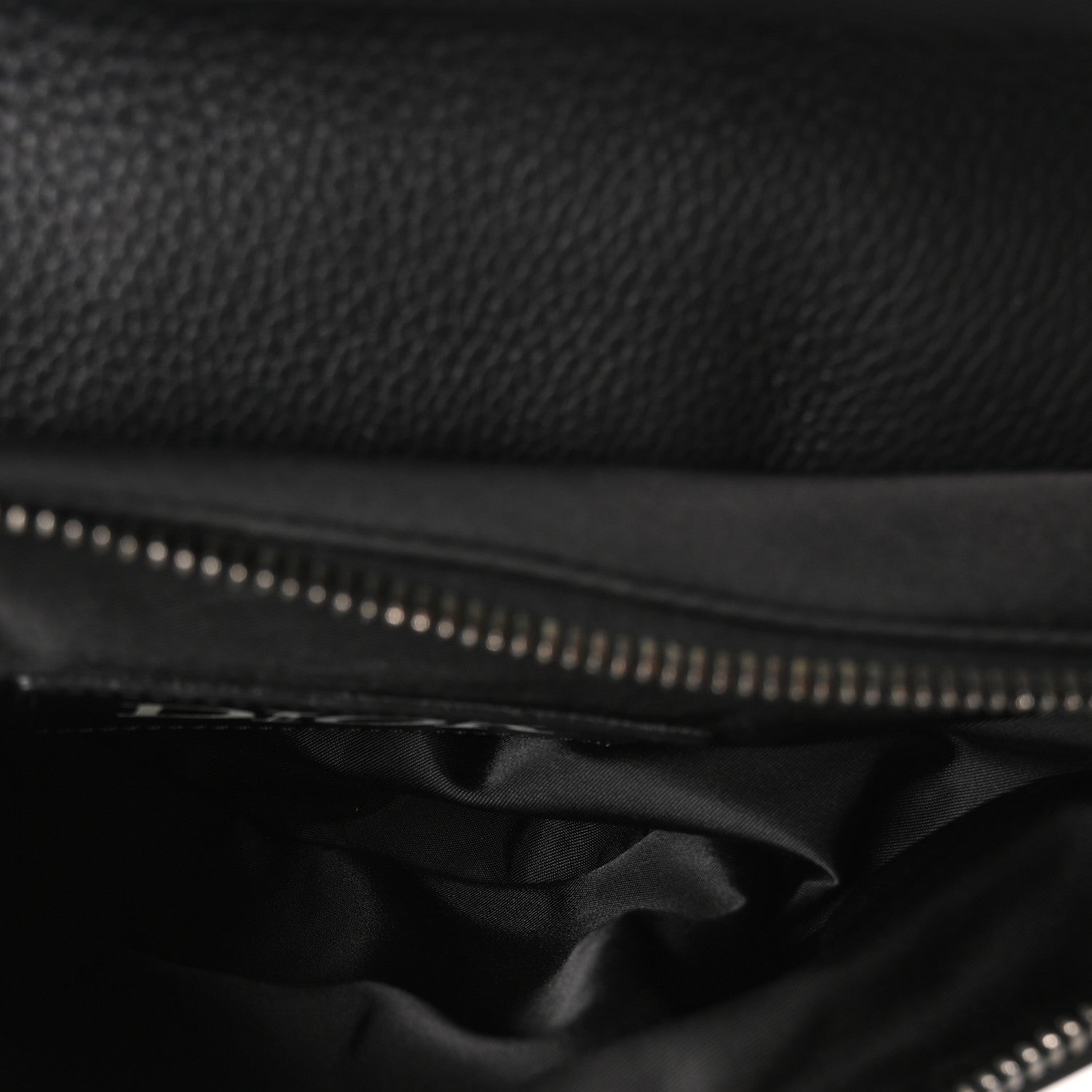 Christian Dior X Sacai Grained Calfskin Technical Fabric Mens Saddle Bag Black 5 of 9
