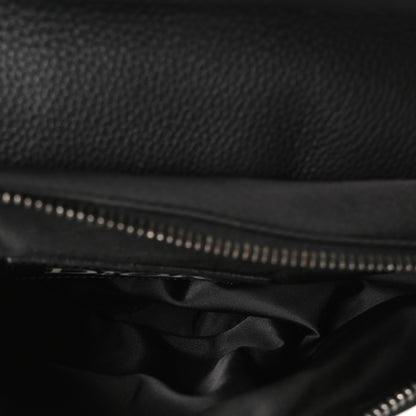 Christian Dior X Sacai Grained Calfskin Technical Fabric Mens Saddle Bag Black 5 of 9