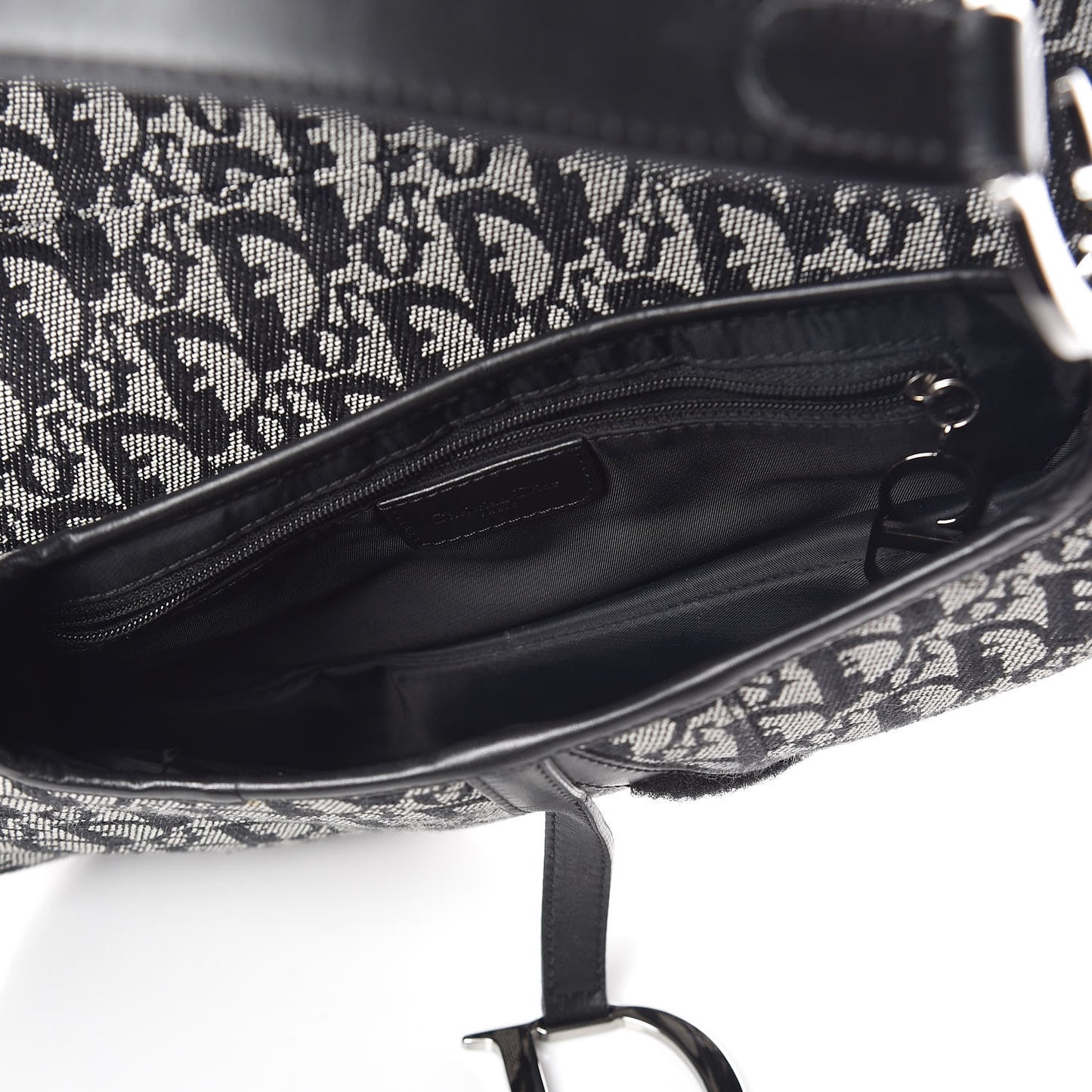 Monogram Saddle Bag Black