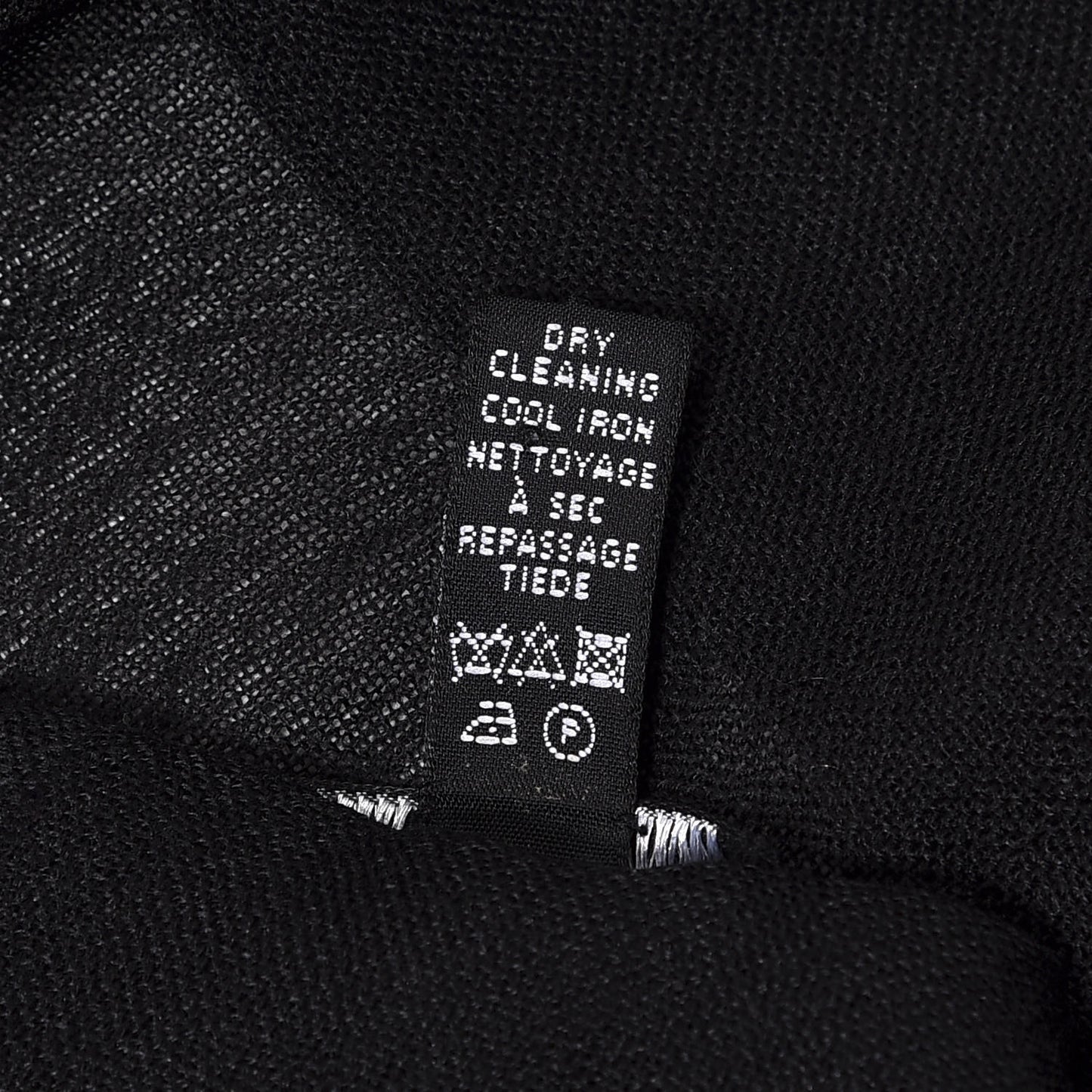 Cashmere Wool Silk CC Scarf Black