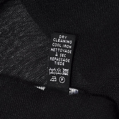 Chanel Cashmere Wool Silk CC Scarf Black 4 of 4
