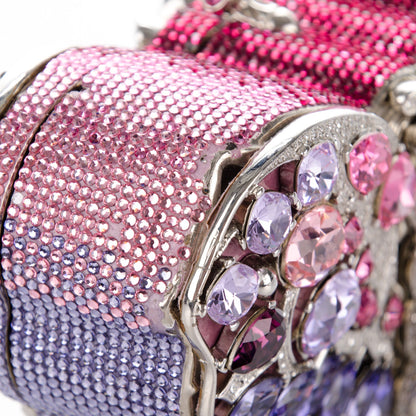 Judith Leiber Crystal Butterfly Celestrina Minaudiere Clutch Plum 9 of 10
