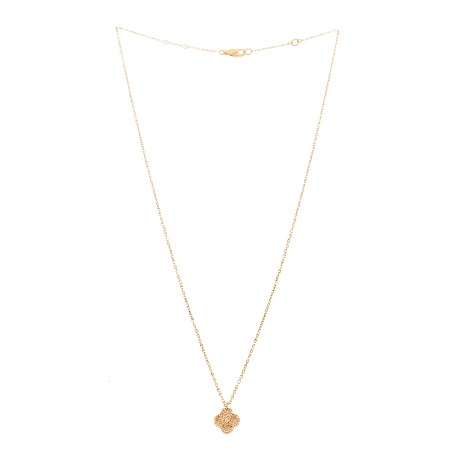 18K Rose Gold Sweet Alhambra Pendant Necklace
