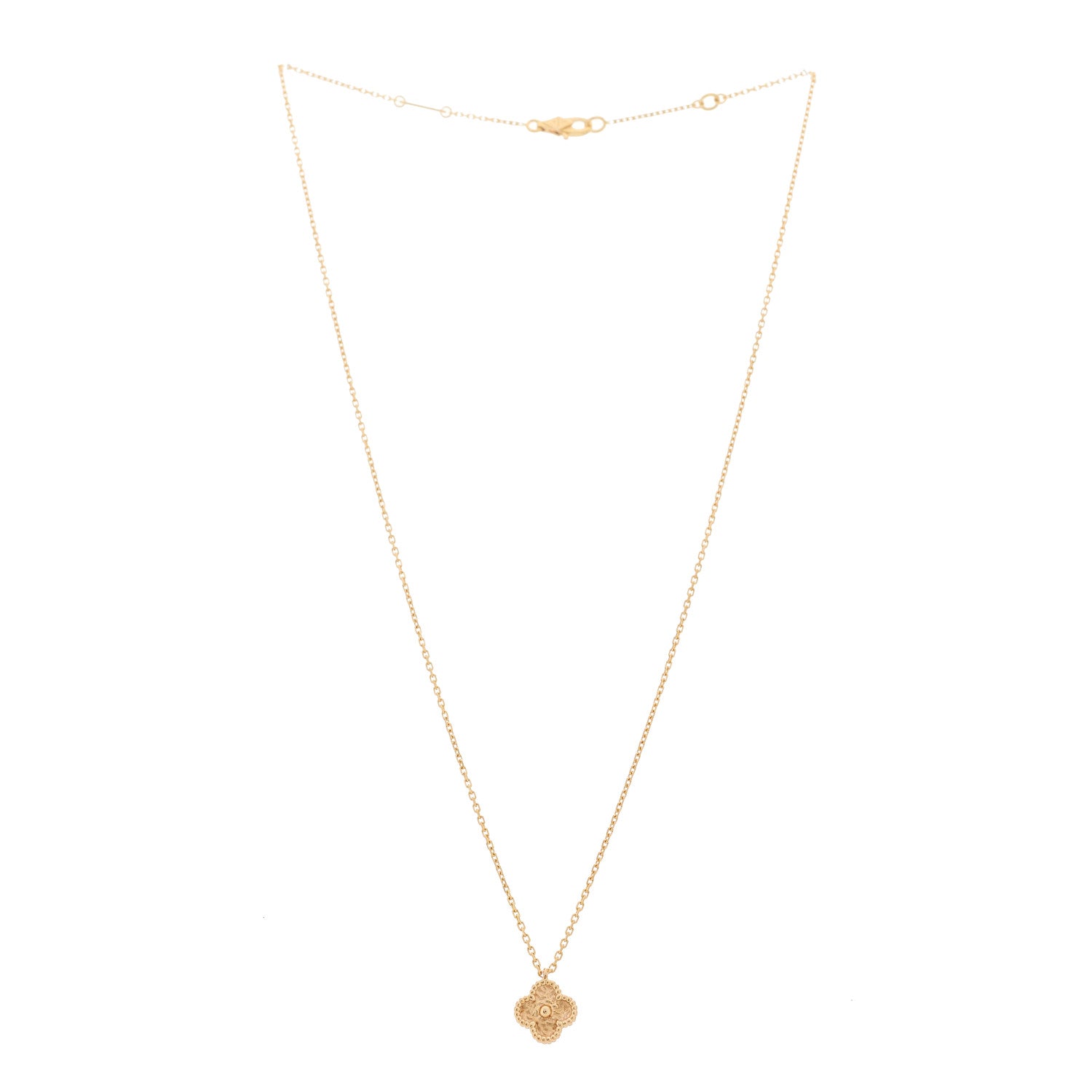 Van Cleef & Arpels 18K Rose Gold Sweet Alhambra Pendant Necklace 3 of 7